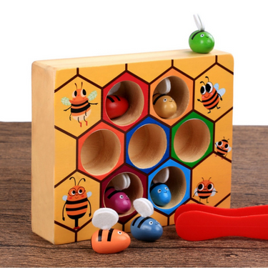 EcoToys Bienensortierer | Entwicklung der Feinmotorik - Pädagogisches Holzspielzeug